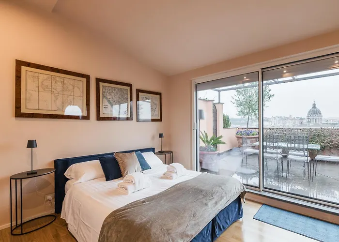 The Rent - Spacious With Terraces With Panoramic View Of Daire Roma